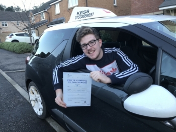 Hi kess thanks  to  Eamon for helping me pass first time, great instructor, great lessons and all round great driving school” thanks again.