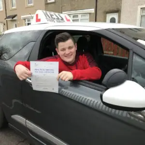 Another successful pupil passed their test with automatic driving lessons from Kess Driving School Bellshill