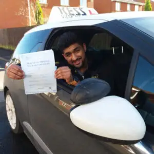 Another successful Passer with automatic driving lessons from Kess Driving School Bellshill